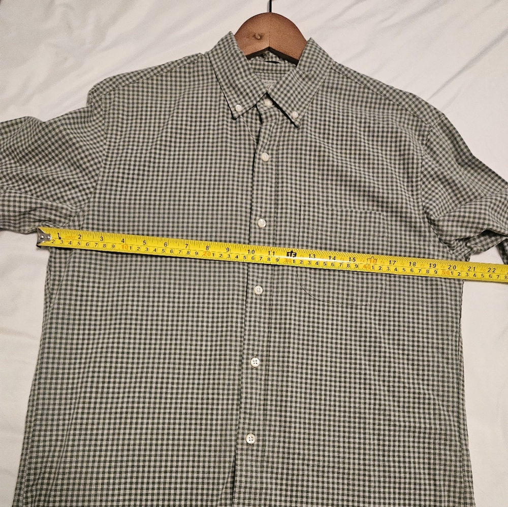 J. Crew Men's Green Checkered Shirt Long Sleeve
